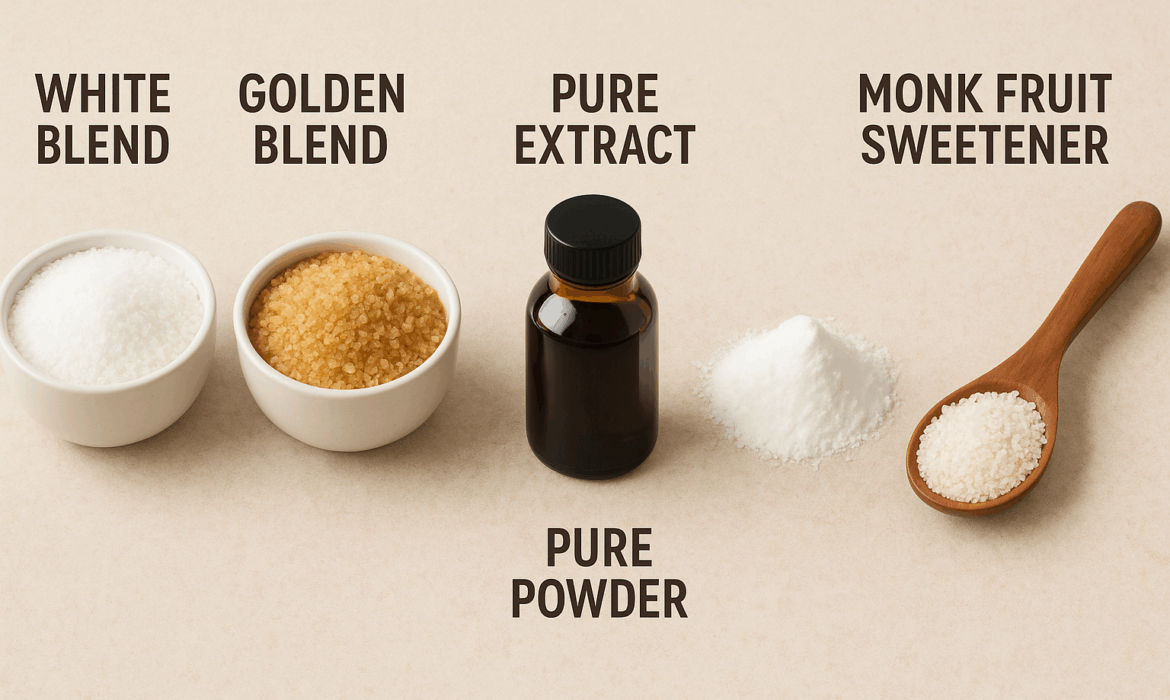 Forms of Monk Fruit Sweeteners