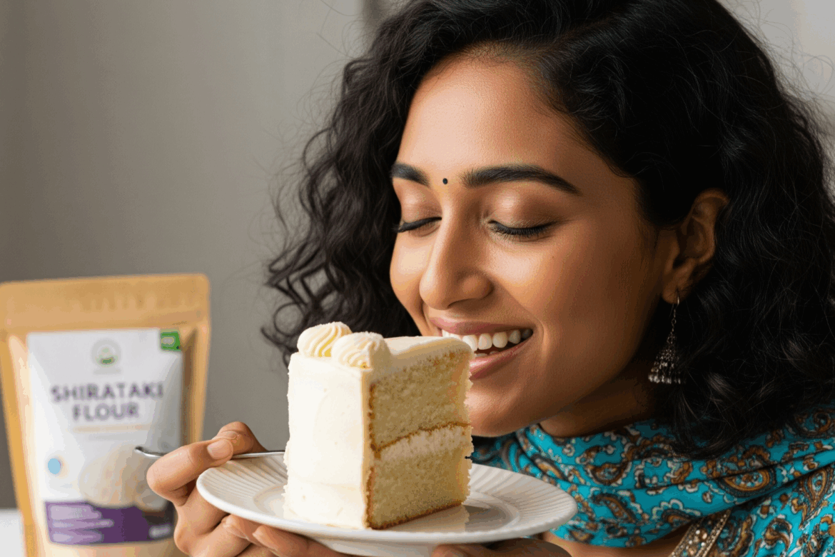 Inch loss cake with Sliminch Shirataki flour & Sliminch monk fruit sweetener