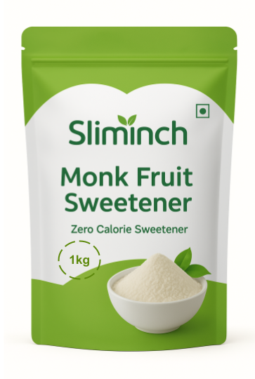 Sliminch Monk Fruit Sweetener White Blend 1kg | Zero Calorie Sweetener | Keto-Friendly Sweetener | Best Natural Sweetener | Weight-loss sweetener | Inch Loss Sweetener | Guilt Free Sweetener